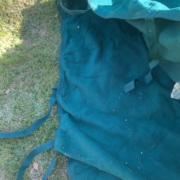 XL Horse Fleece Green Sheet Blanket - Picture 5 of 6